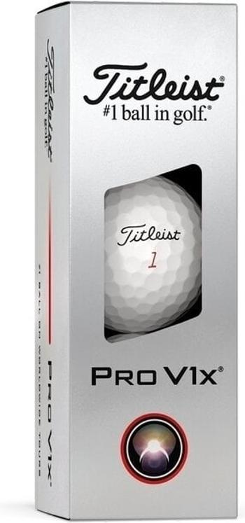 Titleist Pro V1x 2025 White Standard Golfové lopty