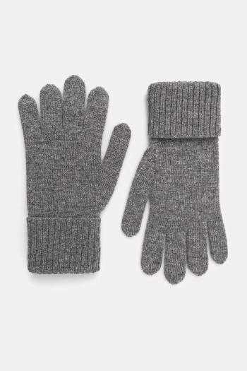 Vlnené rukavice Weekend Max Mara ZAMIANEW šedá farba, 2525566055600