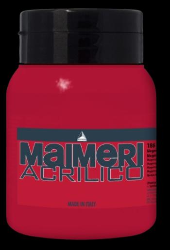 MAIMERI ACRILICO - Akrylové farby 186 - quinacridone magenta, 0,5 L