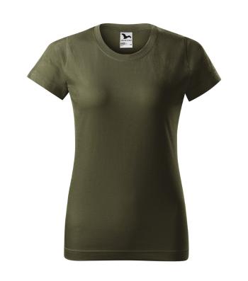 MALFINI Dámske tričko Basic - Military | XS