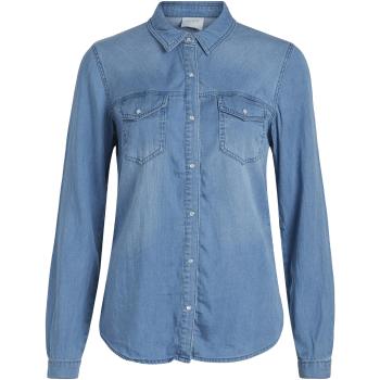 Vila  VIBISTA DENIM SHIRT 14033008  Košele a blúzky Modrá