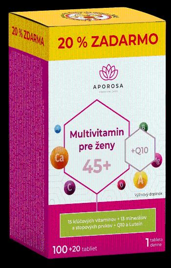 APOROSA Multivitamín pre ženy 45+, 120 tabliet