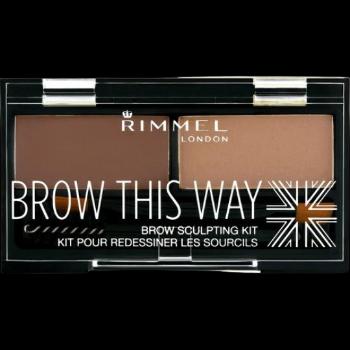 RIMMEL London Brow This Way Paletka na obočie 003 Dark Brown 1.1 g