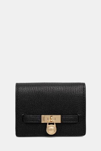 Kožená peňaženka MICHAEL Michael Kors čierna farba, 32F5GNXD1L