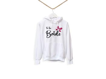 Personal Dámská mikina - Bride to be mašlička Barva: Čierna, Velikost - dospělý: XL