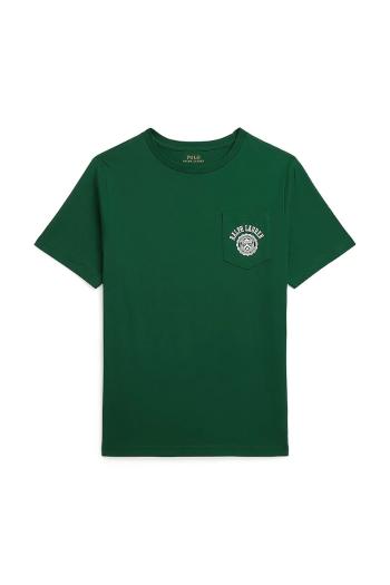 Tričko Polo Ralph Lauren zelená farba, s potlačou, 323979452002