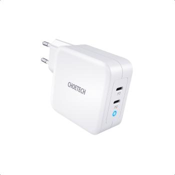 Töltő adapter ChoeTech GaN Mini 100W Fast Charger White