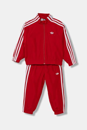 Detská tepláková súprava adidas Originals červená farba, KC5052