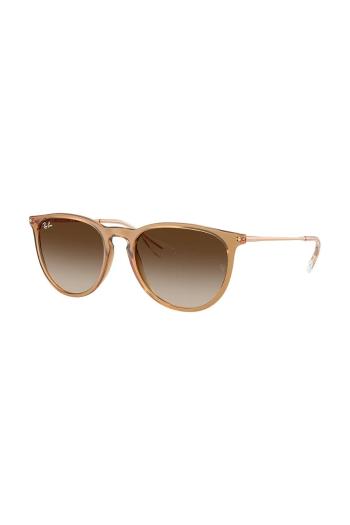 Slnečné okuliare Ray-Ban dámske, béžová farba