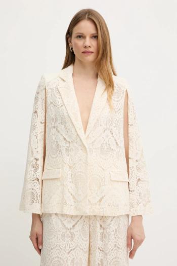 Sako Twinset béžová farba, jednoradové, jednofarebné, 251TS2190