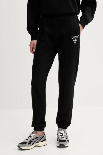Tepláky Guess ROBERTA béžová farba, s nášivkou, V5RB13 KC3D2
