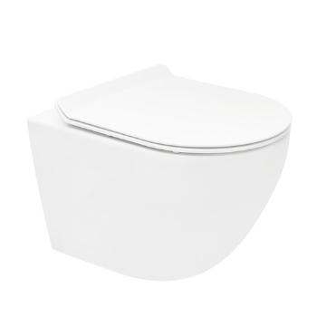 Wc s doskou softclose závesné biele vírové WC01T