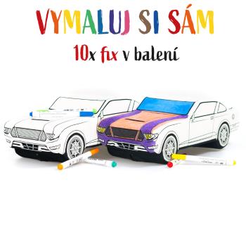 Plyšový Mustang na vyfarbenie