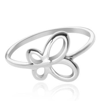 Strieborný prsteň 925 - krídla motýľa - Veľkosť: 64 mm