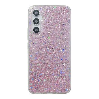 GLITTER ochranný obal Samsung Galaxy A35 5G ružový