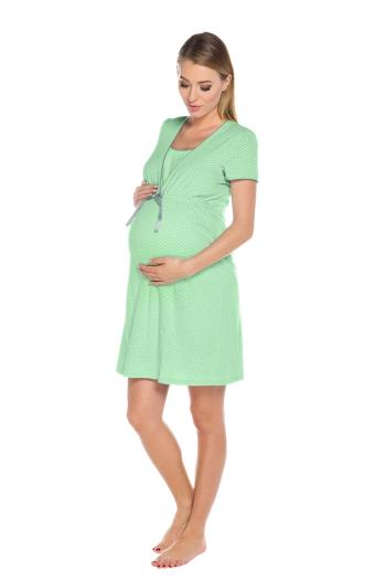 Dámska tehotenská košeľa Felicita green
