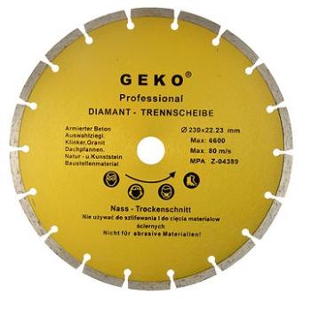 GEKO Diamantový rezný kotúč segmentový, 230 × 22 mm (G00253)