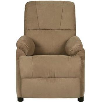 Shumee polohovacie taupe umelá brúsená koža, 324053
