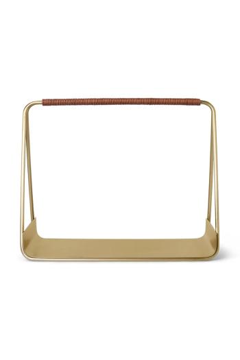 Košík na drevo ferm LIVING Port Wood Basket žltá farba