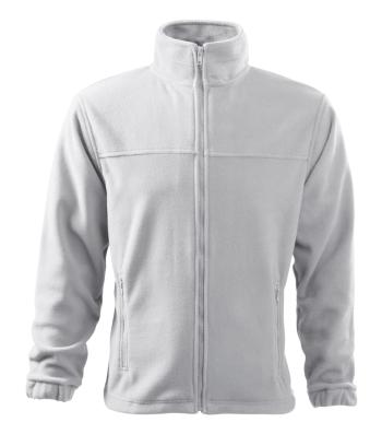 MALFINI Pánska fleecová mikina Jacket - Biela | XL