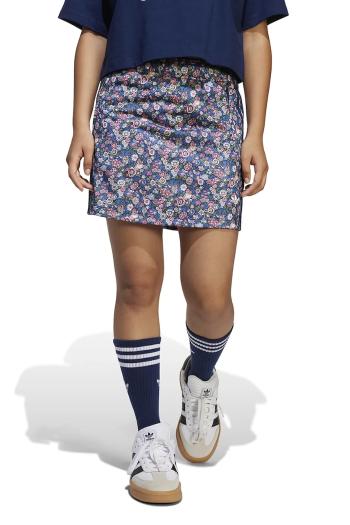 Dievčenská sukňa adidas Originals tmavomodrá farba, mini, rovný strih, JD0529
