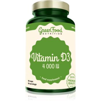 GreenFood Nutrition Vitamin D3 4000IU kapsuly s vitamínom D 90 cps