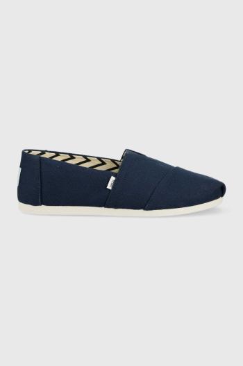 Espadrilky Toms Alpargata tmavomodrá farba