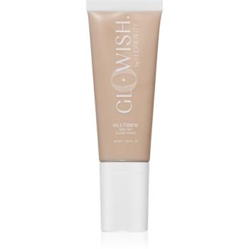 Huda Beauty Glo Wish Multidew hydratačný make-up pre rozjasnenie a vyhladenie pleti odtieň Fair Light 40 ml