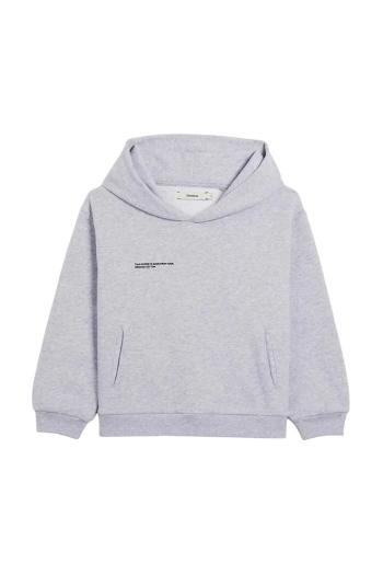 Mikina Pangaia KIDS' 365 MIDWEIGHT HOODIE šedá farba, s kapucňou, 10000428