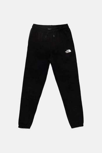 Detské tepláky The North Face TEEN REGULAR TAPERED JOGGERS čierna farba, jednofarebné, NF0A8BHTJK31