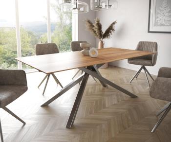 Jedálenský stôl Edge 200x100 cm prírodná akácia Swiss edge
