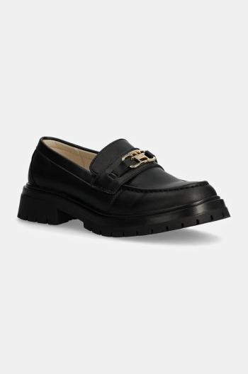 Detské mokasíny Tommy Hilfiger čierna farba, T3A4-33571
