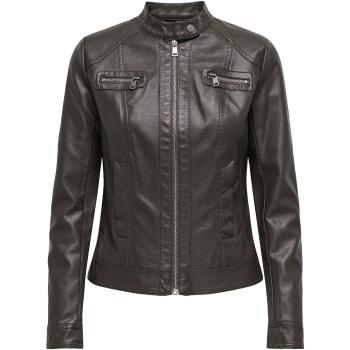 Only  Onlbandit Faux Leather Biker Noos 15081400  Bundy Hnedá