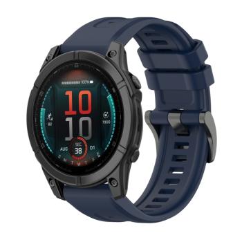 SILICONE Vymeniteľný remienok pre Garmin Fenix E 47mm tmavomodrý