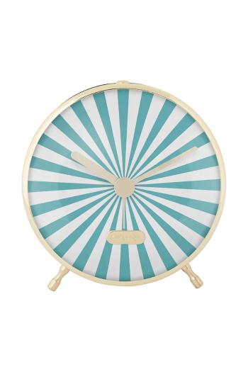 Budík Karlsson Candy Swirl tyrkysová farba