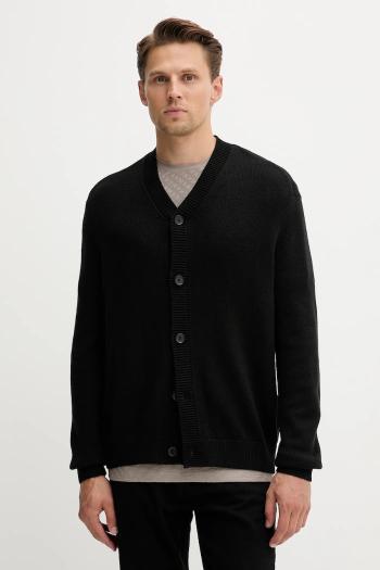 Kardigán s prímesou vlny Armani Exchange čierna farba, XM001914 AF14008