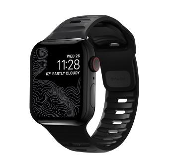 Nomad Sport Apple Watch 42/44/45/49mm szíj, fekete