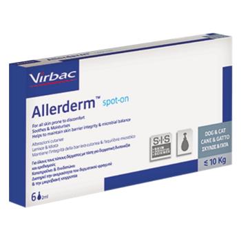 VIRBAC Allerderm spot on 6x2ml pre psov a mačky do 10 kg