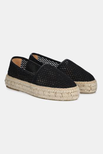 Espadrilky Answear.LAB čierna farba, na platforme