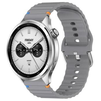 WAVY Silikónový remienok pre Xiaomi Watch S4 tmavošedý