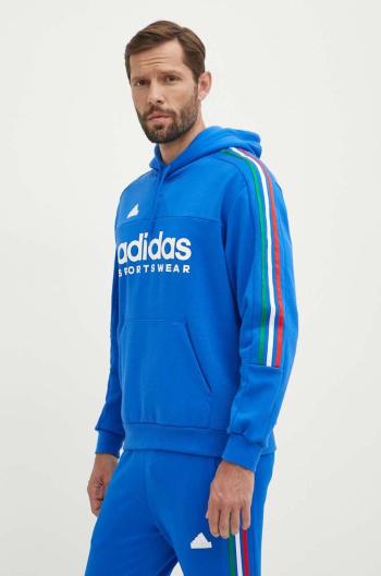 Mikina adidas Tiro pánska, s kapucňou, s potlačou, IY4532