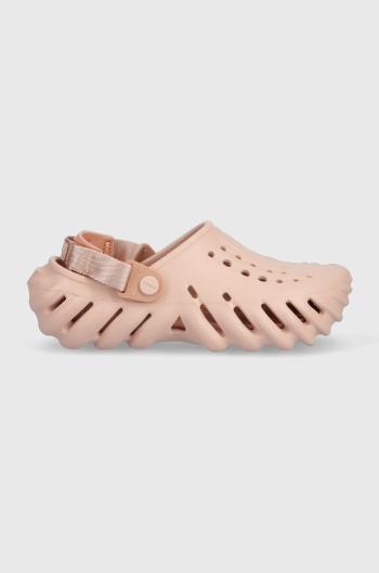 Detské šľapky Crocs ECHO CLOG K ružová farba