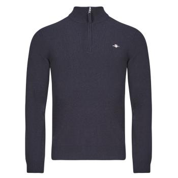 Gant  SUPERFINE LAMBSWOOL HALF ZIP  Mikiny Námornícka modrá