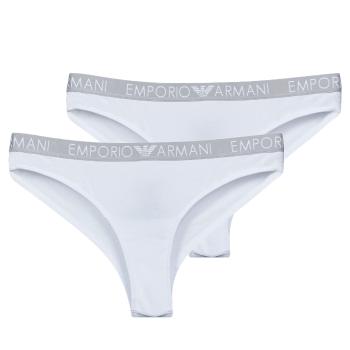 Emporio Armani  BI-PACK BRAZILIAN BRIEF PACK X2  Klasické nohavičky Biela