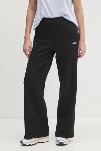 Tepláky Dkny čierna farba, jednofarebné, DP5P3546