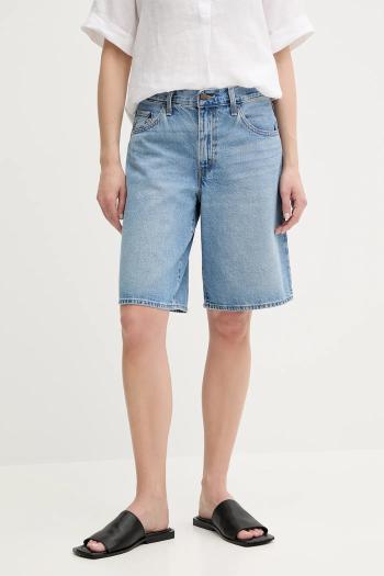 Rifľové krátke nohavice Levi's BAGGY DAD jednofarebná, vysoký pás, 000MJ