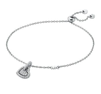 Michael Kors Nežný strieborný náramok so zirkónmi Love Kors MKC1748CZ040