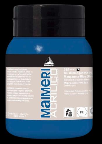 MAIMERI ACRILICO - Akrylové farby 385 - manganese blue hue, 0,5 L