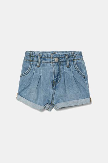 Detské rifľové krátke nohavice Levi's PLEAT PAPER BAG SHORT jednofarebné, 1EM255