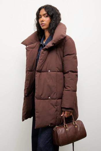 Bunda Answear.LAB dámska, čierna farba, zimná, oversize